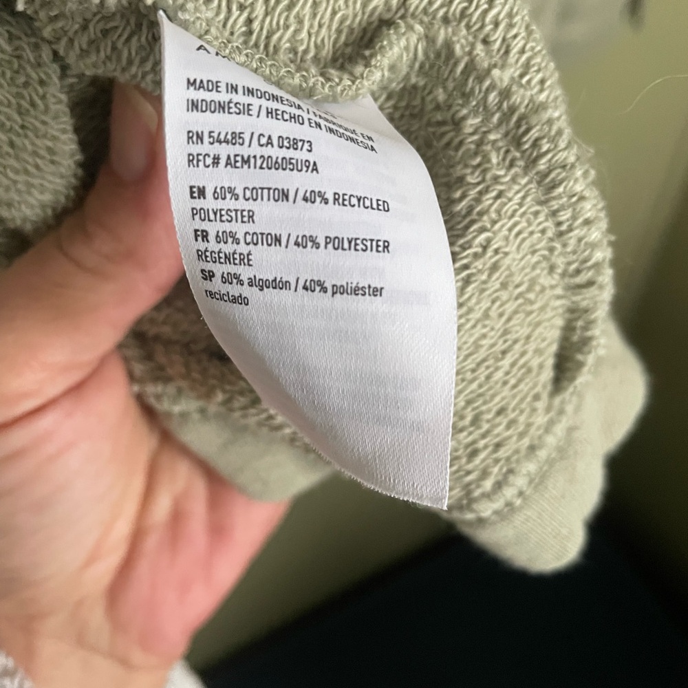 American Eagle Oversized Full Button Down In Oliv… - image 5